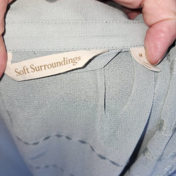 25128 NWOT!!  Soft Surroundings Ibiza Dress & Slip - Picture 13 of 13